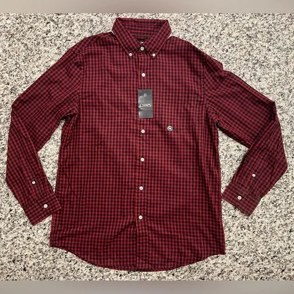 dobby dress shirt Vintage & Black Men's Dobby Button Down Shirt - Black
